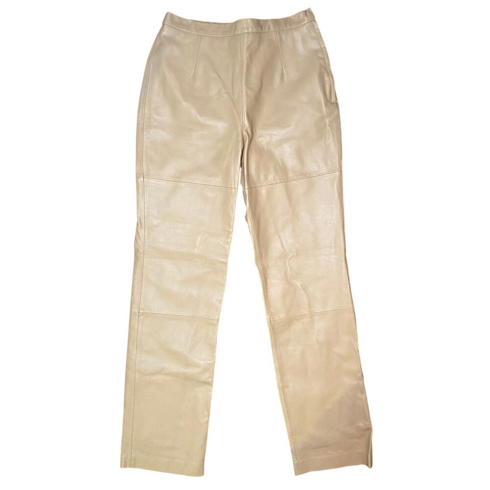 NWT - Terry Lewis Classic Luxuries - Real Leather Pants 4P